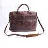 Everyday Companion Leather Laptop Bag-Vintage Midnight Brown - Image 7