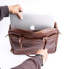 Everyday Companion Leather Laptop Bag-Tan - Image 5