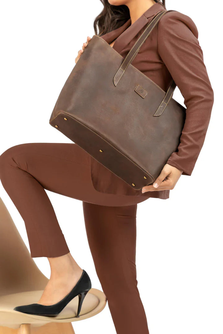The Classic Womens Leather Tote Bag