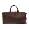The Weekender Travel Leather Duffle Bag-Midnight Brown - Image 19