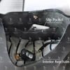 Women's Classic Black Leather Shoulder Bag