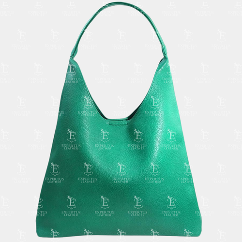 Vibrant Green Leather Shoulder Bag