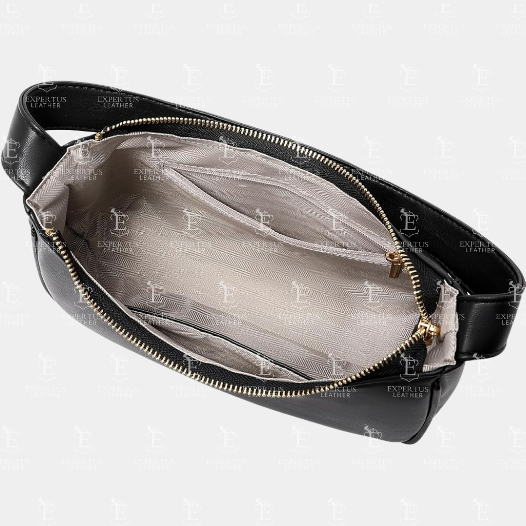 Black Crescent Shoulder Bag