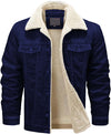 Blue Deadpool x Venom Denim Jacket With Fur Front View