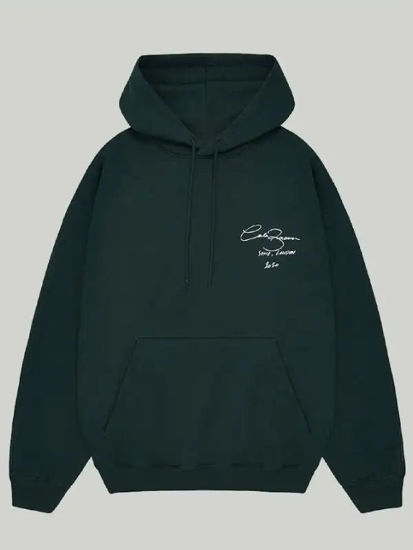 Front view of the Cole Buxton Green Hoodie