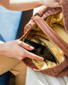 Handmade Woven Original Tan Brown Leather Bag - Image 7
