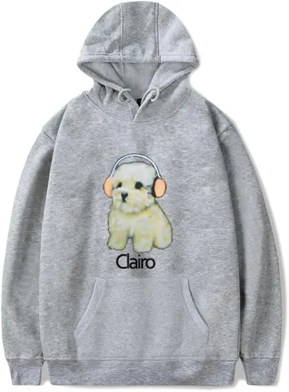 Front view of the Gray Dog Clairo Hoodie