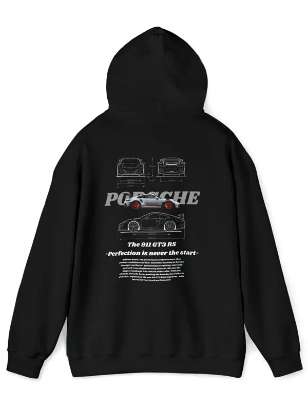 black porsche hoodie