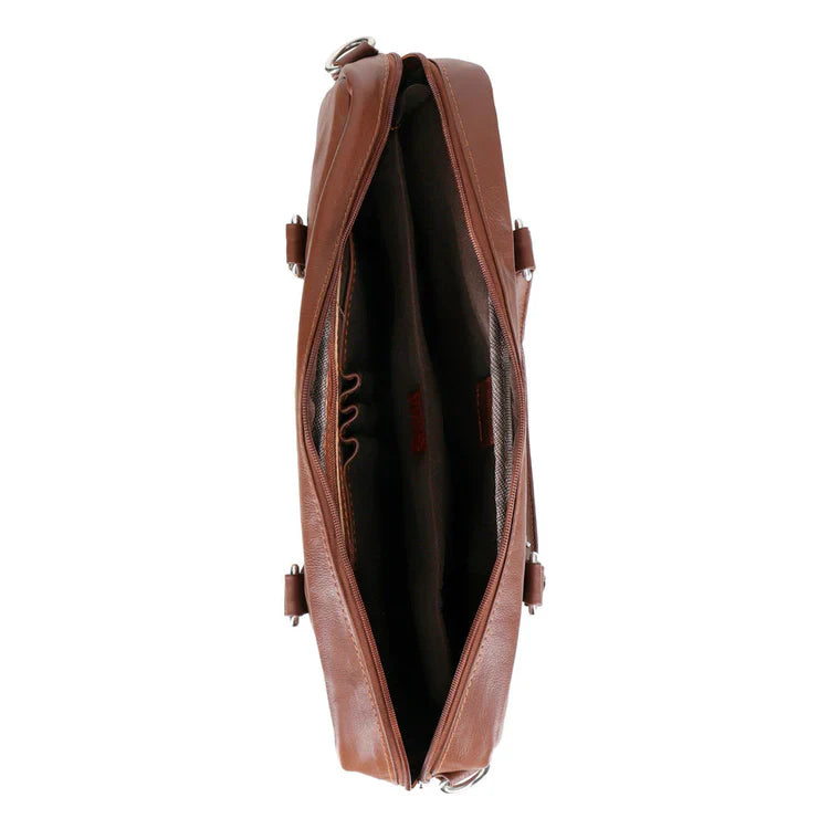 The Maverick Soft Grain Natural Milled Leather Laptop Bag