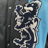lion logo on avirex jacket new york