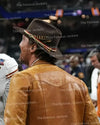 matthew mcconaughey wearing leather jacket back